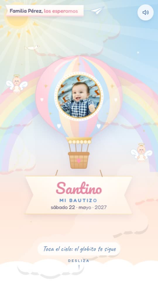 Invitación de Bautizo