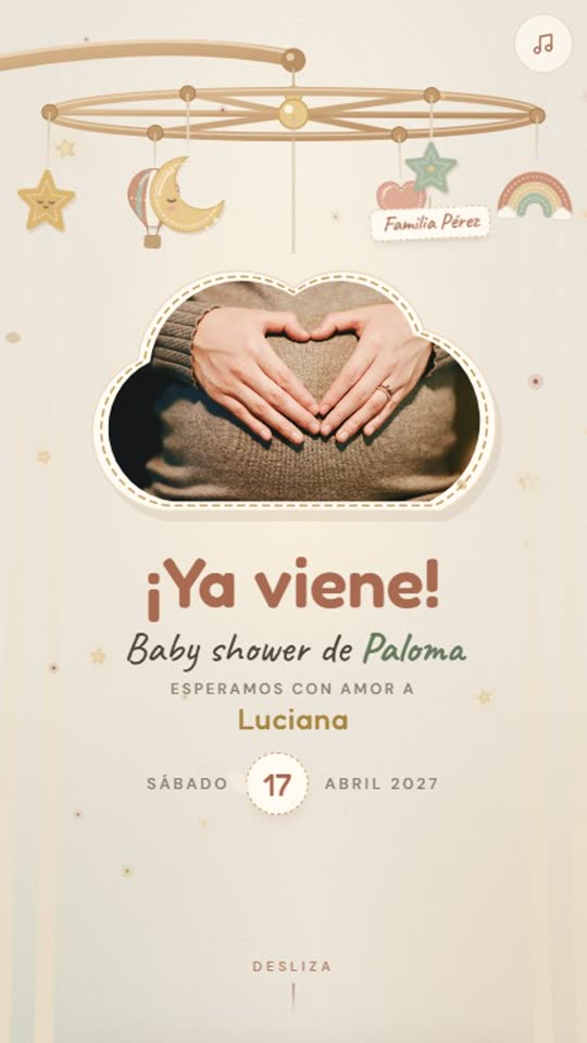 Invitación de Baby shower
