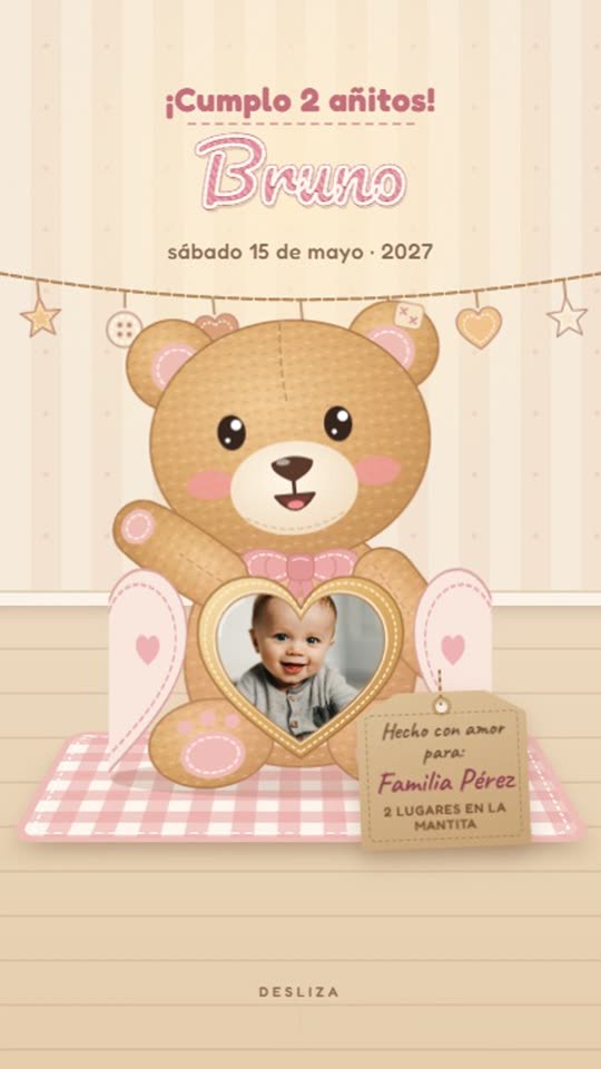 Invitación de 2 añitos